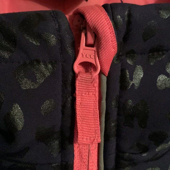 Navy Blue leopard print fall jacket girls med - Picture 4 of 16